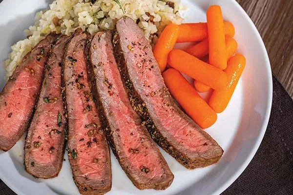 Garlic-Rosemary Top Round Steak